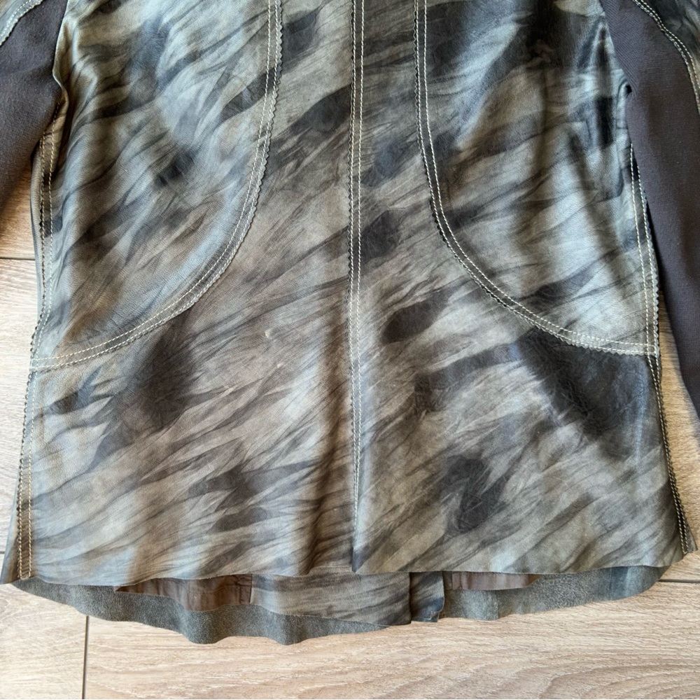 Summum Distressed Luxury Soft Leather Moto Jacket - Picture 14 of 15